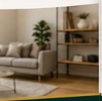 Neatly maintained living room interior